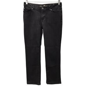 Eddie Bauer Jeans Womens 10 Denim Black